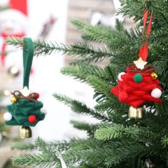 Stylish Felt Mini Tree Pendants for Holiday Celebrations - Image 5