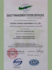 ISO 9001 Certification certificate of YANTAI PANDA EQUIPMENT CO., LTD. – certificate photo, supplier certificates section