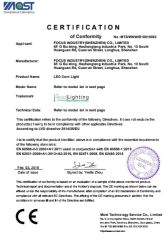 CE-LVD LED HID BULBS certificate from Shenzhen Focus Lighting Co., Ltd.