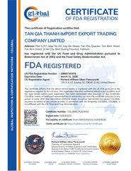 FDA certificate from Công ty TNHH Thương Mại Xuất Nhập Khẩu Tân Gia Thành