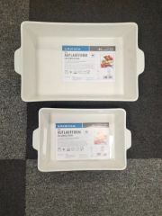 Porcelain Kitchen Oven Nonstick Deep Tray Serving Bakeware Ceramic Rectangular Baking Dishes Pans - Image 5