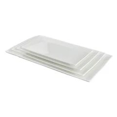 Rectangular Ceramic Dinner Plates Set Origin China Trademark NTSmart Model NO. 0200111493 Disposable Non-Disposable Specification 30.6*15.4*1.9CM - Image 4