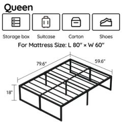 Platform Mattress Foundation with Heavy Duty - Image 5