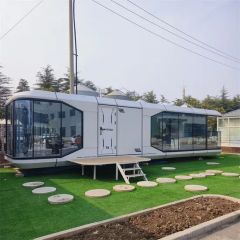 China Cheap 40FT Luxury Modern Modular Eco Prefab Space Capsule Tiny House Supplier Prefabricated Resort Capsule Hotel Rooms - Shandong Mars Cabin Technology Co., Ltd.