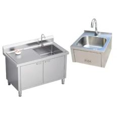 Compact Knee Push Pool Round Basin for Bathroom Sink - Image 1