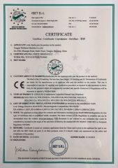 CE certificate of LNG CNG dispenser certificate from Wenzhou Huiyang Energy Technology Co., Ltd