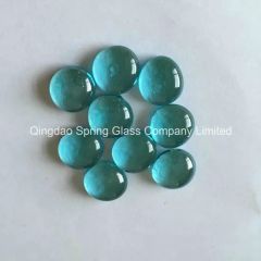 Sky Blue Glass Pebbles Origin China Color Sky Blue Use Decoration Model NO. GP013 Usage Decoration HS Code 70182000 Payment T/T, L/C - Image 1
