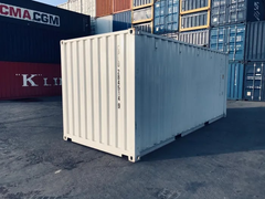 20ft Shipping Container One Trip New White Steel Cargo Storage Container for Sale - Image 2