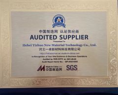 SGS certificate from Hebei Yizhuo New Material Technology Co., Ltd.