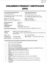 CPC certificate of Zhejiang Miyue Shoes Co., Ltd – certificate photo, supplier certificates section