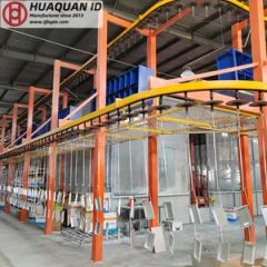Fast Color Change Coating Machinery Fully Automatic Powder Coating Line System for Steel Furniture - Tianjin Huaquan Environmental Protection Technology Co., Ltd