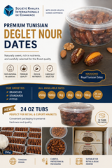 DEGLET NOUR DATES - WHOLE ,  PITTED and STUFFED DATES - Image 3