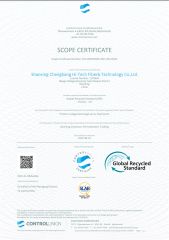 GRS1 certificate of Shaoxing Keqiao Yansang Textile Co., Ltd. – certificate photo, supplier certificates section