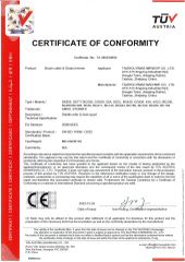 CE certificate from Taizhou Emas Machine Co., Ltd.