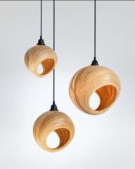 Bamboo HangingLamp Collection Price $220, $40, $50 Dimensions 20 Cm X 20 Cm X 35 Cm, 30 Cm X 30 Cm X 23 Cm, 30 Cm X 30 Cm X 25 - Image 4