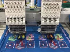 Two Heads Embroidery Machine for Flat /Cap/Clothing Embroidery - Nantong Braun Machinery Co., Ltd.