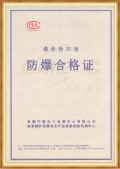 Explosion-proof Certificate certificate from Hebei Rongfeng Foreign Trade Co., Ltd.