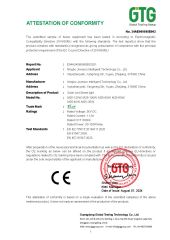 CE certificate from Ningbo Jovesun Intelligent Technology Co., Ltd