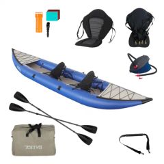 Inflatable PVC Dropstitch Kayak Water Sport Play Equipment 2 Person Inflatable Kayak Rowing Boats - Image 1