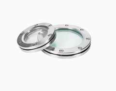 304/316L Sanitary Hygienic Straight Sight Glass with clear brash/multi-angle lighting - Image 2