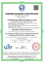 Environment Management System certificate from Luoyang Deyi Import and Export Co., Ltd.
