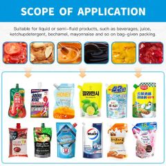 Factory Direct Spout Pouch Filling Capping Machine for Mustard Sauce Pudding Liquid - Image 5