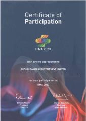 Certificate of participation certificate from Changshu Suhong Machinery Co., Ltd.