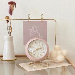 Small Table Clocks, Classic Non-Ticking Tabletop Alarm Clock Weight 2kg Brand PEARL Origin China Trademark SN Material Metal - Image 5