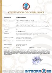 CE certificate of ANQING GREAT WALL PIPELINE CO., LTD. – certificate photo, supplier certificates section