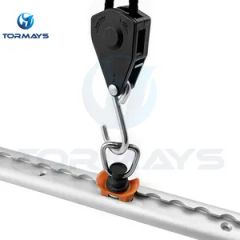 Single Stud L Track Fitting D Ring with Plastic Base - Image 4