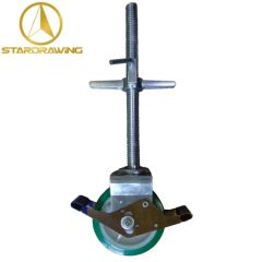 Stardrawing 6 8 Inch Quick Install Adjustable Threaded Stem Scaffolding Castor Wheels - Image 1