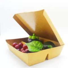 Biodegradable Disposable Lunch Box 3 Compartment Disposable Paper Pulp Lunch Box - Image 3
