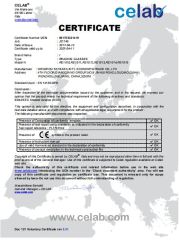 ce certificate from Sky & Sea Optical MFY Co., Ltd.