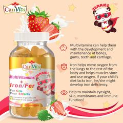 Canvita Kid’s Halal Multivitamins plus Iron Gummy (240 gummies/bottle) all multivitamins for kids for daily use - Image 4