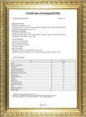24K Gold Serum COA Cert certificate from Guangzhou Aixin Cosmetic Co., Ltd.