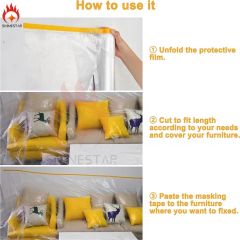 Waterproof Protective Drop Cloth Plastic High Temperature Masking Film - Image 3