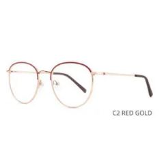 Vm-4525 Classic Round Metal Eyeglasses Adjustable Hinge, Slim Frame for Daily Wear - Image 4