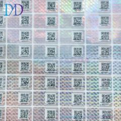 Custom Reflection Rainbow Holographic Stickers Security Labels Anti Counterfeit Labels Printing - Image 1