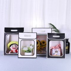 Custom Cardboard Packaging Paper Bag with Window - Image 1
