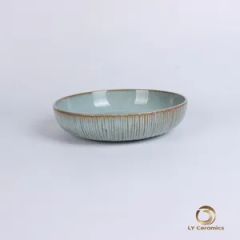 Contemporary 16/24-Piece Embossed Dinner Set for Modern Homes Porcelainware Ceramic Stoneware Kitchenware - Image 4