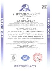 ISO certificate from Hangzhou Dingyan Chem Co., Ltd.