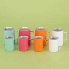 Hot Selling 3oz Small Glass with Handle Stainless Steel Shot Glass 3oz Mini Tumbler with Straw and Lid - Shanghai Karry Industrial Co., Ltd.