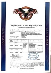 FDA certificate from Shenzhen Gloffie Outdoor Products Co., Ltd