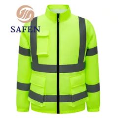 Long-Sleeve Reflective Jacket Air-Conditioner Reflective Vests Workwear Clothes/Uniform Fans Cooling Vest - Image 2