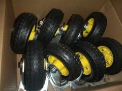 6 Inch Castor Fixed Pneumatic Caster Industrial Casters Castor Wheel Rotating Heavy Duty Caster Wheels - Image 6