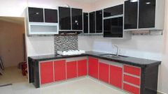 Aluminium Modular Kitchen Designing Services Appearance Modern Material Aluminium Finish Type Lacquer Service Mode - Image 3