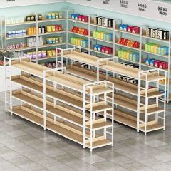 Market Convenience Store Display Shelves Single Double-Sided Bookcases Multi- Layer Island Platforms Snack - Image 5