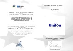 certificate of registration certificate from Shenzhen United Foison Technology Co., Ltd.