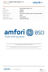 BSCI certificate from SHAOXING GOLD SUN TEXTILE CO., LTD.