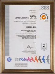 SGS certificate from Suzhou Sanao Electronic Equipment Co., Ltd.